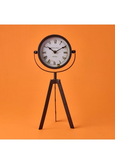 Kpm Tripod Masa Saati - Siyah - 19x42 Cm