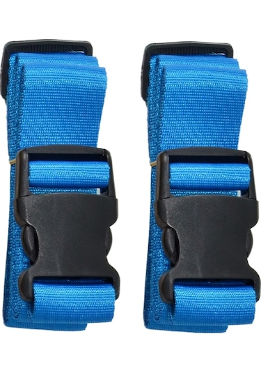 Tarix Valiz Bavul Emniyet Kemeri 2 Adet - Mavi