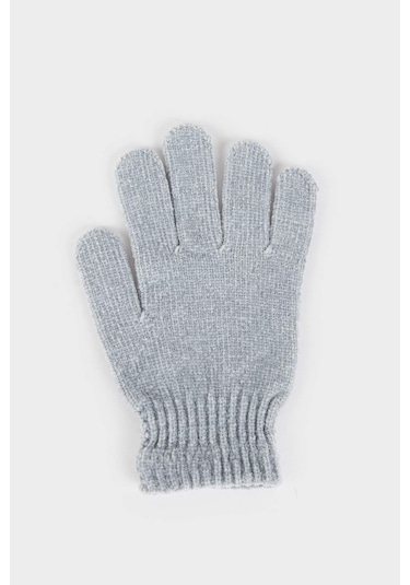 Defacto Kadın Şönil Eldiven F3191ax25wngr2 Gri