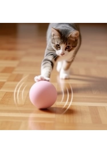 Runaway Kedi Otlu Sesli İnteraktif Top Kedi Oyuncağı
