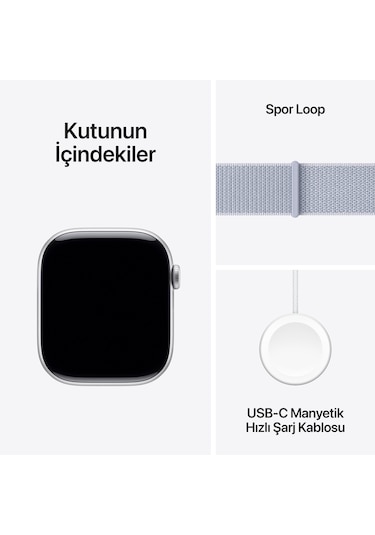 Apple Watch Series 10 GPS + Cellular 42 MM Alüminyum Kasa Spor Loop Akıllı Saat (Apple Türkiye Garantili)