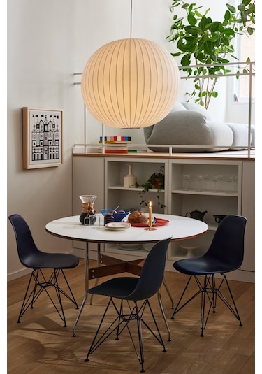 Qdec Japon İpek Avize Küre 40 Cm Beyaz