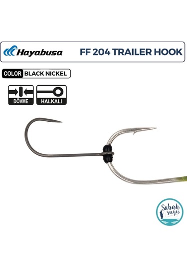 Hayabusa Ff 204 T.n Trailer Delikli Tekli İğne Teflon Siyah 1 6 Adet