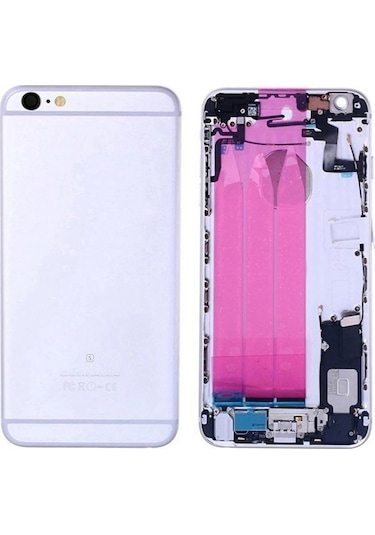 İphone 6s Plus İle Uyumlu Dolu Kasa Gümüş