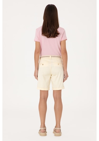 U.s. Polo Assn. Kadın Limon Şort / Bermuda 50299160-vr035 Lımon