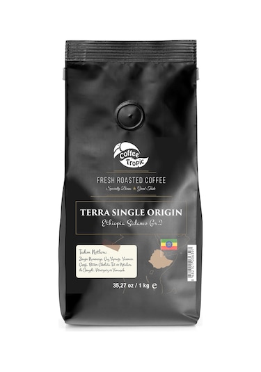 Coffeetropic Terra Single Origin Ethiopia Sidamo Gr.2 Çekirdek 1 KG