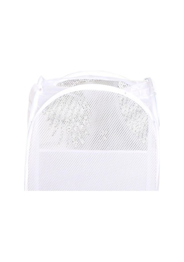 Suntek Çamaşır Sepeti Polyester Taşınabilir Elbise Beyaz