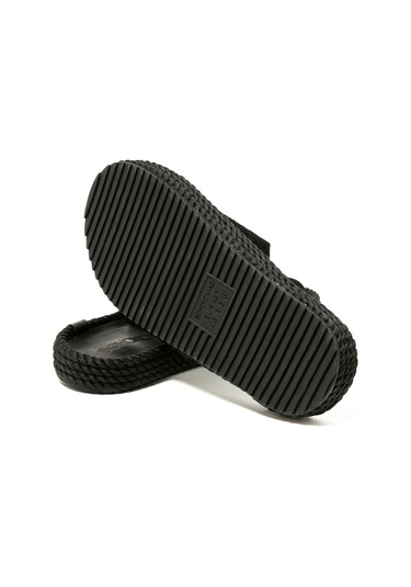 Cor20-00020 Bohonomad Corsica Kadın Terlik Siyah Siyah