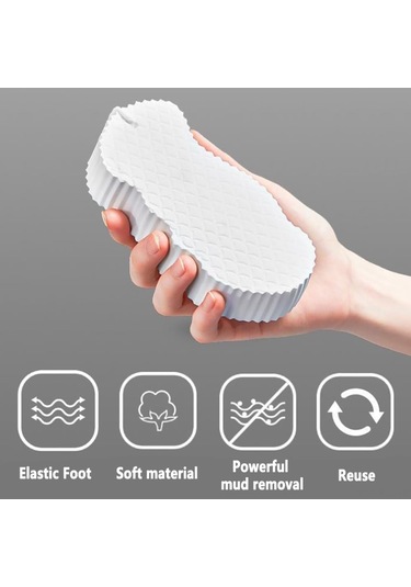 Gajeena 2 Adet 3d Duş Spongesi - Yumuşak Dokulu, Deri Ölü Hücrelerini Temizleyen, Evde Kullanımı Kolay Peeling Aleti Diğer