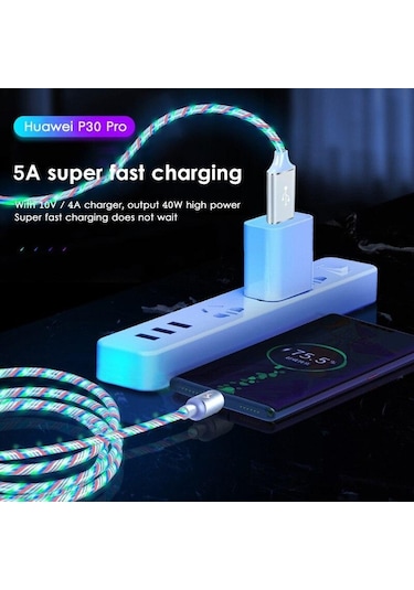 Kırmızı Keysıon 540 Döndür 5a Manyetik Kablo Hızlı Şarj Cep Telefonu Mıknatıs Tel Kordon Mikro C Tipi Usb-a Kablosu Kablo 54163293