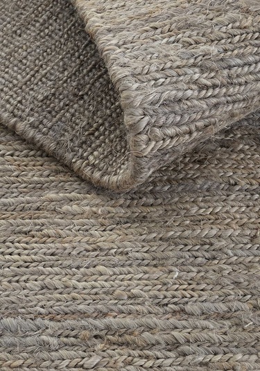 Cool Halı Wicker Gri Jüt Halı Yolluk El Dokuma Jüt Kilim Hasır Halı Dekoratif Otantik Halı Bohem El Halısı Gri