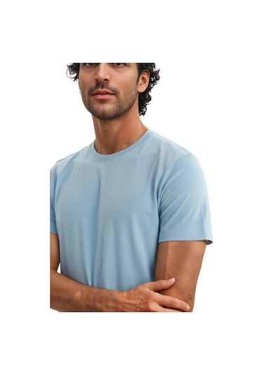 Ar-ma Erkek Bisiklet Yaka Tişört Regular Fit Pamuk Süprem Basic Baskısız Y31344408002 Mavi XL Ar-ma Erkek Bisiklet Yaka Tişört Regular Fit Pamuk Süprem Basic Baskısız Y31344408002 Mavi XL