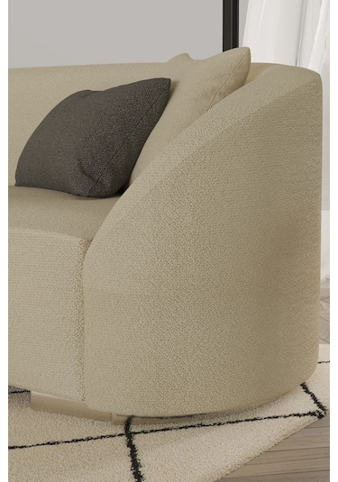 Modalife Teddy Köşe Takımı Krem