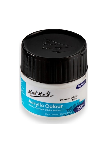 Akrilik Renkli Boya Signature 100ml - Chinese White Çok Renkli