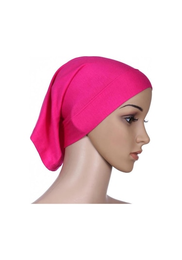 Bej Yüz Altında Eşarp Tüp Kaput Kap Kemik İslam Kadın Baş Örtüsü Başörtüsü Bej