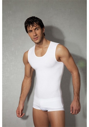 Doreanse Kalın Askılı Erkek Atlet 2205 Beyaz