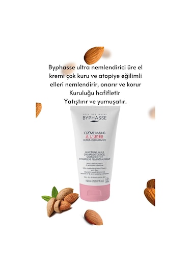 Byphasse Atopik Ciltler için Ultra Nemlendirici El Kremi 150 ML