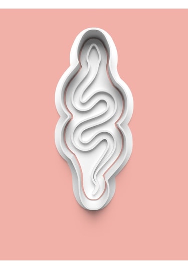 Yılan Kurabiye Kalıbı Ve Şeker Hamuru Kalıbı 4'lü Set