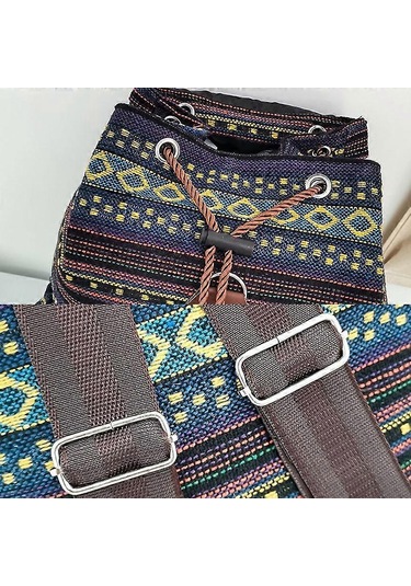 Ganzhoushop Kadın Omuz Çantası Açık Hava Seyahat Günlük Sırt Çantası Öğrenci Okul Çantasıkırmızı Çok Renkli