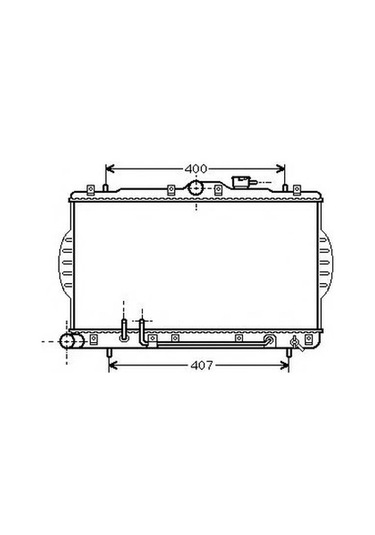 Radyatör Su Hyundai Accent 1.3 1.5 94-00 Manuel 335x603x18 Kale 2531022a01