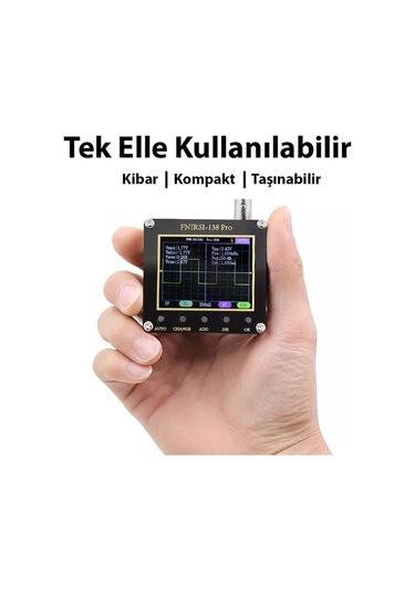 Fnirsi 2.4 Inç 138PRO El Tipi Taşınabilir Osiloskop