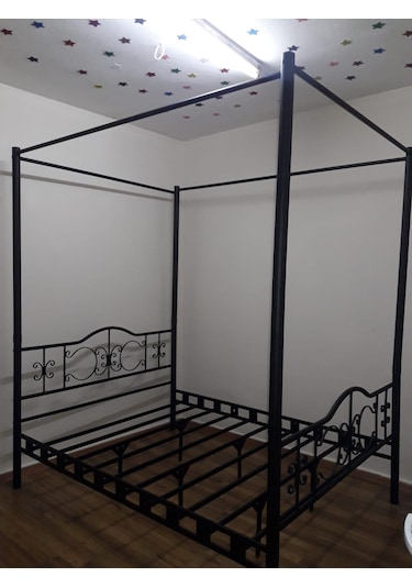 Mobilyabazari Petro Sultan Çift Kişilik Metal Ferforje Karyola 180*200 Cm