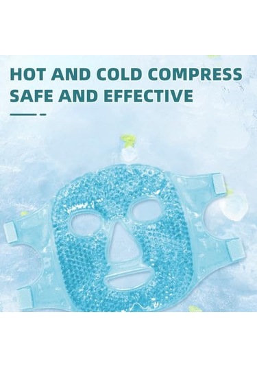 Qingmipy Soğuk Ve Sıcak Kompres Yüz Maskesi - Cerrahi Sonrası Şişlik Ve Yorgunluk Giderici, Yeniden Kullanılabilir Pvc Jel Maske