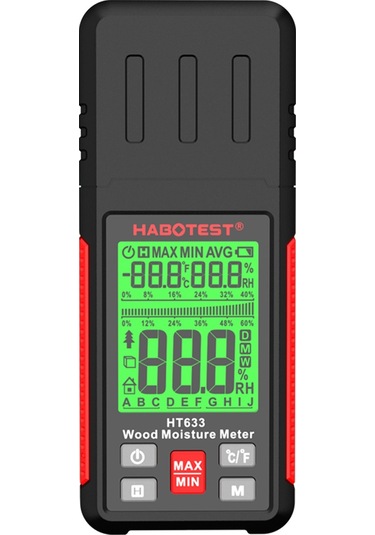Habotest Ht633 Pin Tipi Ahşap Nem Ölçer