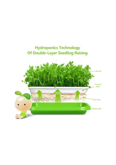 Neevoyu Ev Bahçesi İçin Isı Saklama Özelliği Ve Hava Delikleri İle Yemek Kalitesi Pp Materyal Bitki Yetiştirme Tepsisi Kapaklı