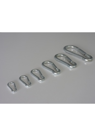 Geçmeli Yapış Kanca Karabina Yaylı 10 Mm - 10 Cm