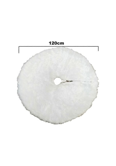 Neşeli Noel Partisi İçin Noel Ağacı Peluş Etek Dekorasyonu Suni Kürk Noel Ağacı Eteği