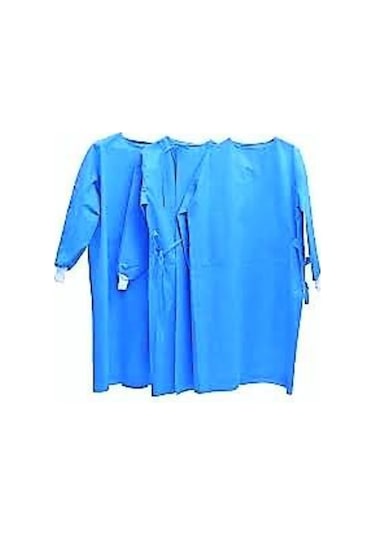 Tek Kullanımlık Hastane Doktor Önlük Mavi 50 Adet