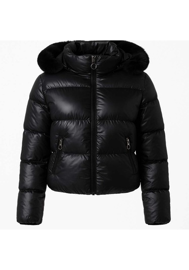 Trender Siyah Kadın Mont M2317 Siyah