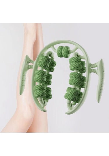 Besthome1 Yeşil Suntek Kol Uyluk Vücut Geliştirme Masaj Rulosu Sporcu İçin Yeşil