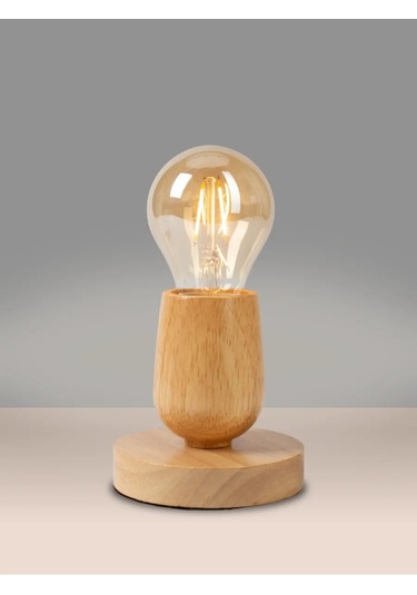 Lamplandia Masa Lambası, Gece Lambası 237903523 Açık Renk Ahşap