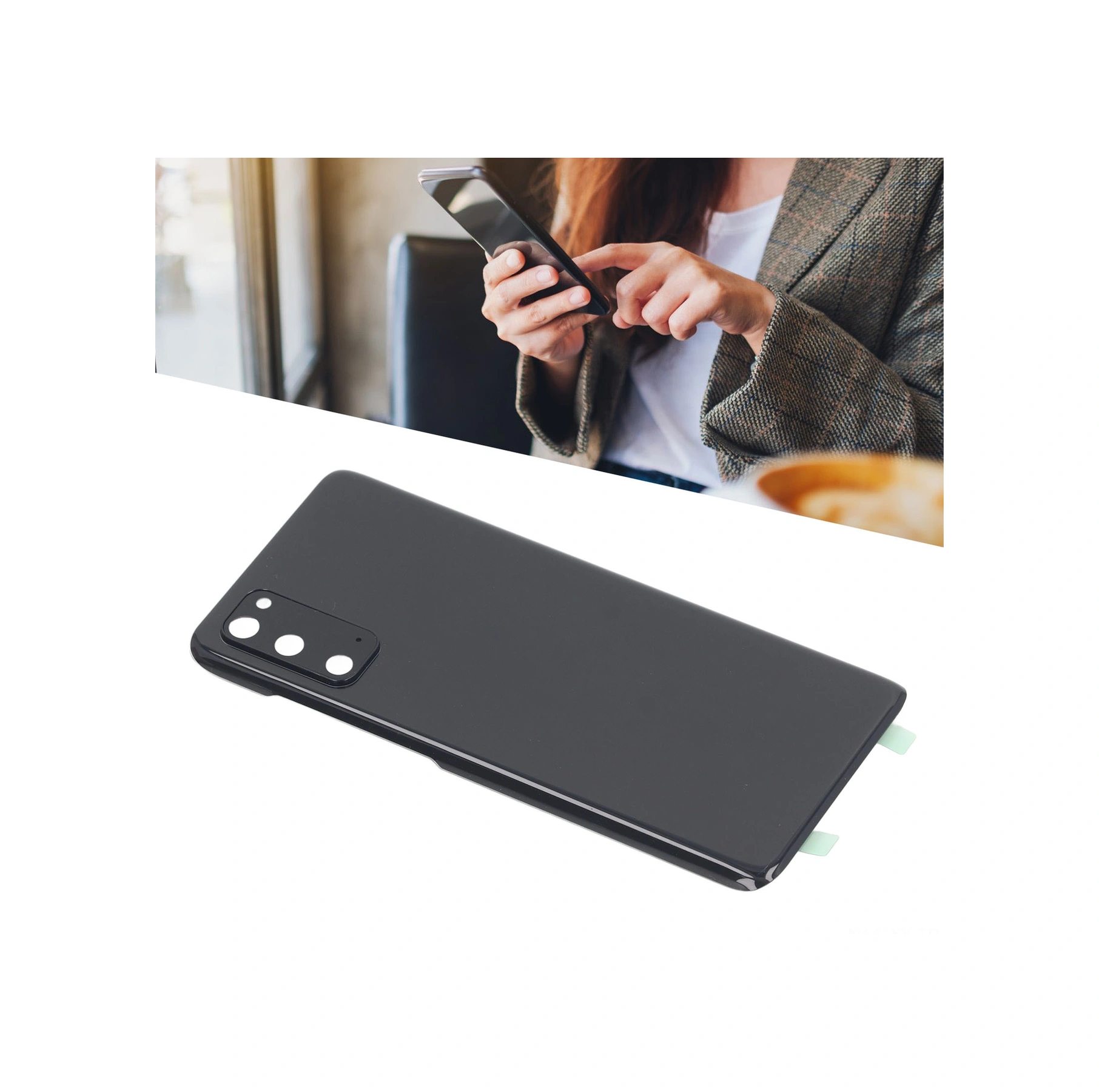 Shineyee Galaxy S20 İçin Cam Arka Kapak Tamiri Seti: Ön Yüklü Kamerayı Ve Bandı + Dokunmatik Kalem + Telefon Tutucu + Tamir Araçları