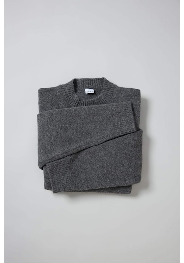 DeFacto Relax Fit Bisiklet Yaka Triko Kazak E8390AX24CWAR4