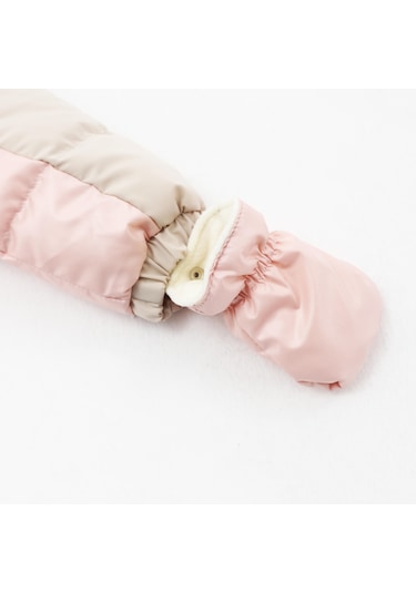 Benitto Kids Kız Bebek Pembe Astronot Tulum Pembe