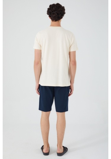 Arnetta Sailing And Sea Kırık Beyaz Erkek Bermuda Takım 001