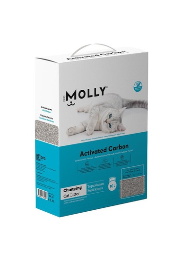 Molly Aktif Karbonlu Bentonit Kedi Kumu 10 Lt