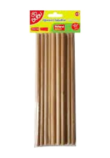 Bubu Eğlenceli Çubuklar 20x0,5cm 24lü Renksiz Ahşap Çubuk