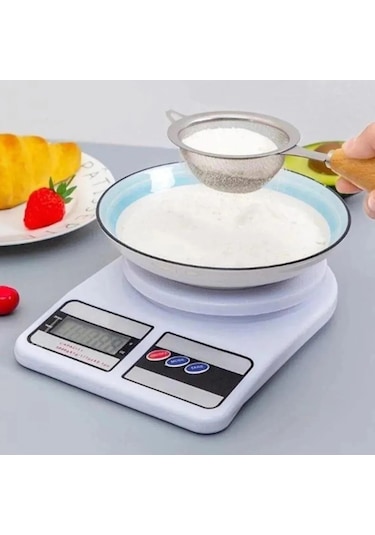 Lotus Dijital Mutfak Terazisi 10kg - 1gr Yüksek Hassasiyetli Terazi Bej
