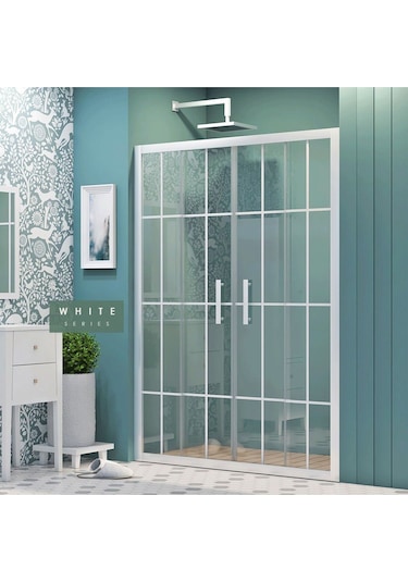 İmaj Banyo Legend White Orta Açılır 2 Sabit 2 Sürgü Duşakabin Beyaz