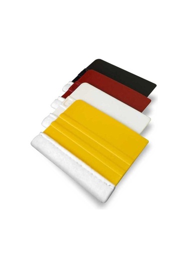 Folyo Ve Cam Filmi Uygulama Aparatı, Keçeli Ragle, 4'lü Paket, Renkli