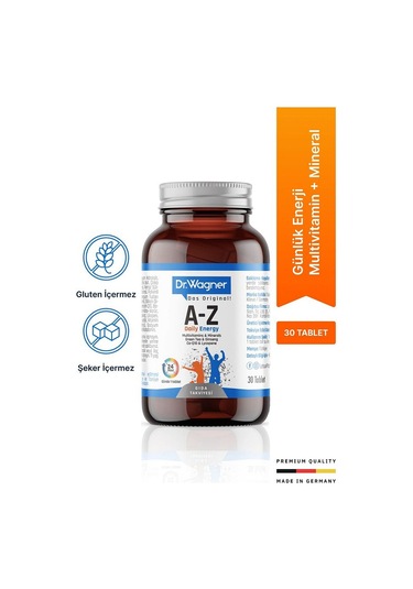 Dr. Wagner A-Z Daily Energy Takviye Edici Gıda 30 Tablet