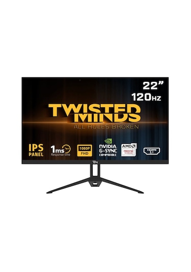 Twısted Mınds 22" Tm22fhd120ıps 120hz 1ms Dp Ips Gamıng Monitör