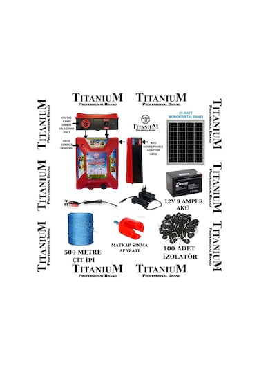 Titanium Night Shock 30K Elektirikli Çit Sistemi Set-2 30000 Volt