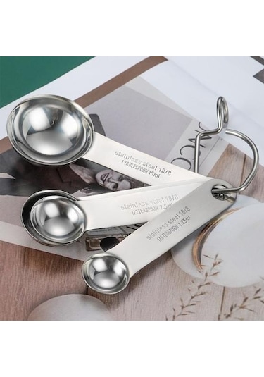 1 Adet/1 Takım Ölçüm Kepçe Paslanmaz Geniş Uygulama Uzun Ömürlü Uygun Şeker Tozu Baharat Kaşığı Mutfak Malzemeleri 1.25ml