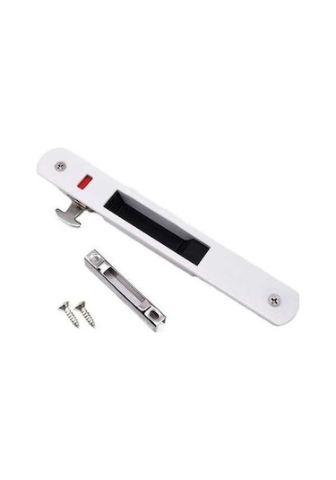 Pazly Dayanıklı Sürgülü Kapı Pencere Kilidi, Çinko Alaşımlı, 198x28mm, Color 2 Single Sided Lock