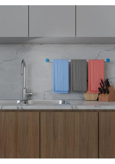 Absolut Uut 3'lü Banyo Askı Seti 276017358 Beyaz